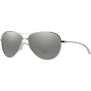 Поляризационные солнцезащитные очки langley , цвет silver/chromapop polarized platinum mirror Smith