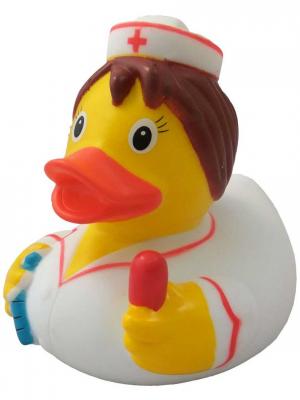 Уточка Медсестра Funny ducks. Цвет: желтый