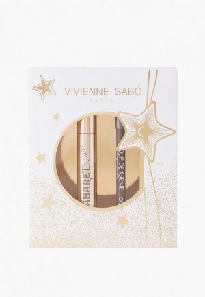 Набор для макияжа глаз Vivienne Sabo Подарочный: Тушь Cabaret premiere тон 01 + Карандаш бровей Coup de Genie 001