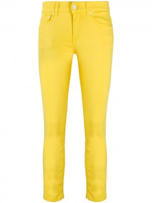 Укороченные джинсы скинни Dondup. Цвет: желтый