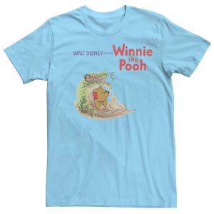 Мужская футболка с логотипом «Винни-Пух застрял в доме кролика» , светло-синий Disney