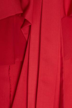 Однотонное платье-халат Irma de Flore Sinaze. Цвет: красный