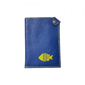 Обложка-карман для паспорта , синий Pattern. Цвет: синий