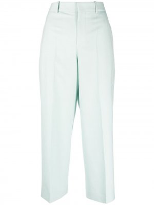 Укороченные брюки прямого кроя Givenchy. Цвет: зеленый