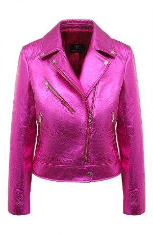 Кожаная куртка Maslov. Цвет: розовый
