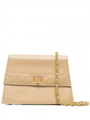 Стеганая сумка на плечо 1990-х годов Chanel Pre-Owned. Цвет: коричневый