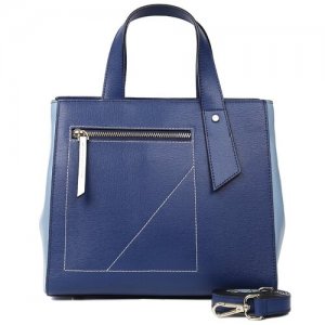 Классическая сумка leo ventoni 23004533-blue. Цвет: синий