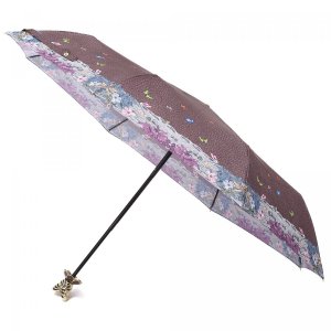 Зонт Braccialini. Цвет: коричневый