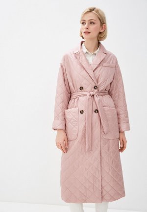 Куртка утепленная Lanicka. Цвет: розовый