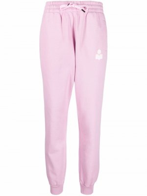 Спортивные брюки с логотипом Isabel Marant Étoile. Цвет: розовый
