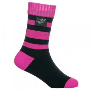 Носки Waterproof, размер M, розовый, черный DexShell. Цвет: черный/розовый
