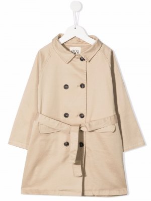 Double-breasted trench coat Douuod Kids. Цвет: бежевый