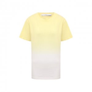 Хлопковая футболка Iro. Цвет: жёлтый