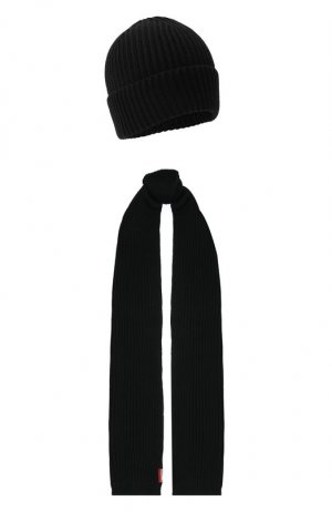 Комплект из шапки и шарфа Dsquared2. Цвет: чёрный