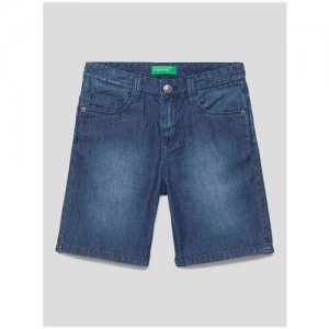 Шорты джинсовые United Colors of Benetton для мальчика 22P-4DHJ59CG0-901-1Y. Цвет: синий