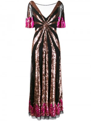 Вечернее платье Sycamore с пайетками Temperley London. Цвет: черный