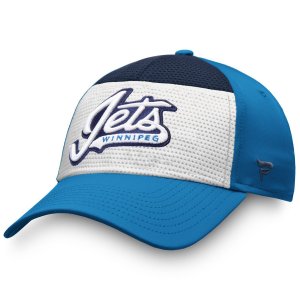 Мужская бело-синяя с логотипом Winnipeg Jets отрывная альтернативная гибкая кепка из джерси Fanatics