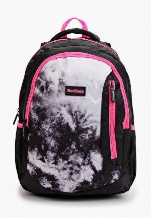 Рюкзак Berlingo Black-pink style. Цвет: черный