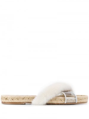 Эспадрильи перекрестными ремешками Solange Sandals. Цвет: белый