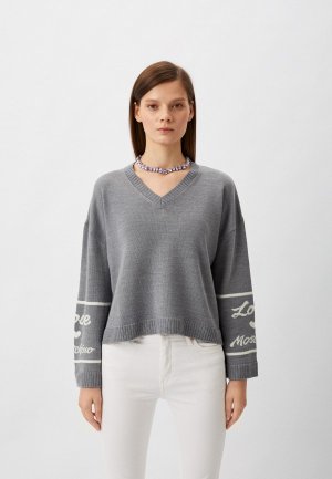 Пуловер Love Moschino. Цвет: серый