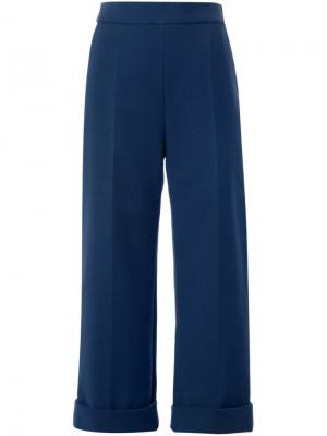 Укороченные брюки Delpozo. Цвет: синий