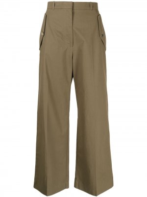 Укороченные брюки прямого кроя Kenzo. Цвет: коричневый