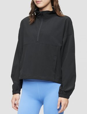 Пуловер с молнией 1/2 Performance , черный Calvin Klein