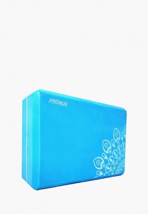 Блок для йоги Prorun. Цвет: голубой