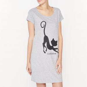 Сорочка ночная Catsline. Цвет: серый