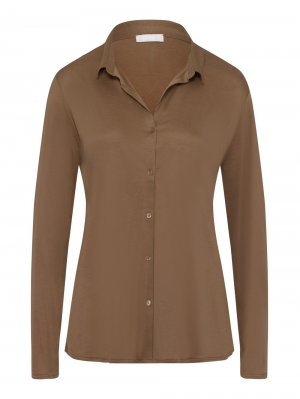Пижамная рубашка Hanro Grand Central, коричневый