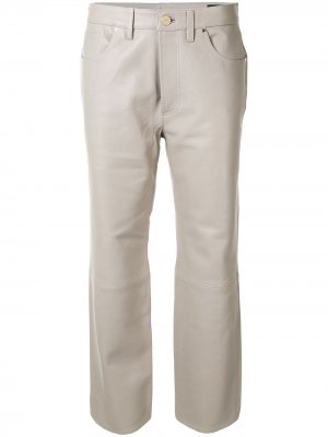 Укороченные брюки GOLDSIGN. Цвет: серый