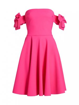 Коктейльное платье миди Zarissa с бантом , цвет spicy pink Chiara Boni La Petite Robe