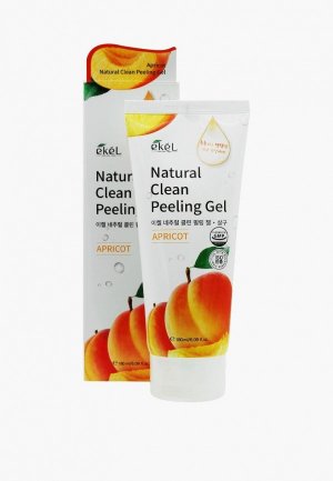 Пилинг для лица Ekel Пилинг-скатка с экстрактом абрикоса Apricot Natural Clean Peeling Gel, 180 мл. Цвет: белый