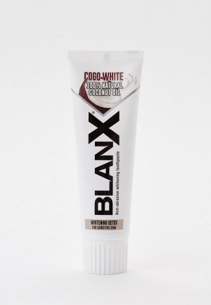 Зубная паста Blanx Отбеливающая с кокосом, 75 мл.. Цвет: прозрачный