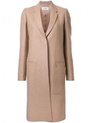 Пальто с потайной застежкой Ports 1961. Цвет: коричневый