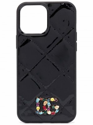 Чехол для iPhone 13 с логотипом Dolce & Gabbana. Цвет: черный
