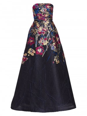 Платье трапециевидной формы без бретелек , разноцветный Amsale