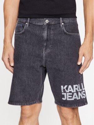 Джинсовые шорты свободного кроя , серый Karl Lagerfeld
