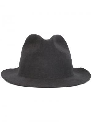 Шляпа-федора Super Duper Hats. Цвет: серый