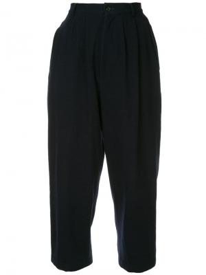 Зауженные брюки Yohji Yamamoto Vintage. Цвет: синий