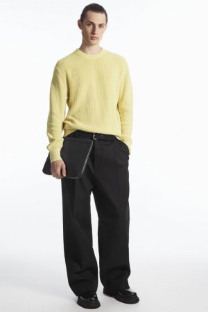 Трикотажный свитер , желтый H&M