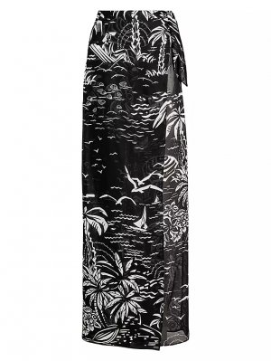 Пляжные шелковые брюки Yazmin Deco , белый Ralph Lauren Collection