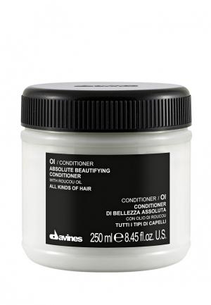 Кондиционер для волос Davines Ol Essential Haircare - придания волосам абсолютной гладкости 250 мл. Цвет: белый