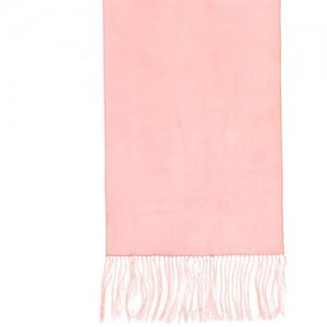 Палантин , натуральный шелк, с бахромой, 200х50 см, розовый, коралловый Renato Balestra. Цвет: коралловый/розовый