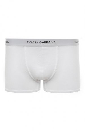 Хлопковые боксеры Dolce & Gabbana. Цвет: белый