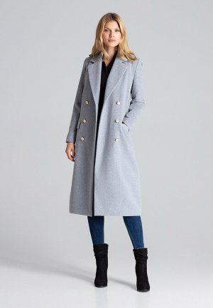 Классическое пальто , серый Figl