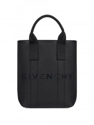Маленькая большая сумка G-Essentials из парусины с покрытием , черный Givenchy