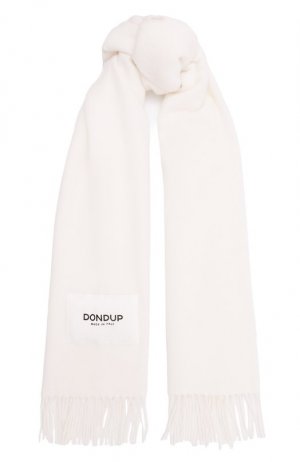 Шерстяной шарф Dondup. Цвет: кремовый
