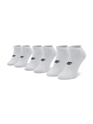 Комплект из 3 мужских низких носков , белый 4F
