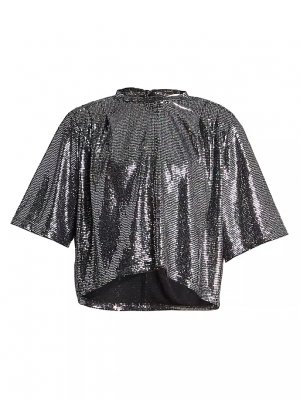 Укороченный топ Shiny Flou Delfi Isabel Marant Étoile